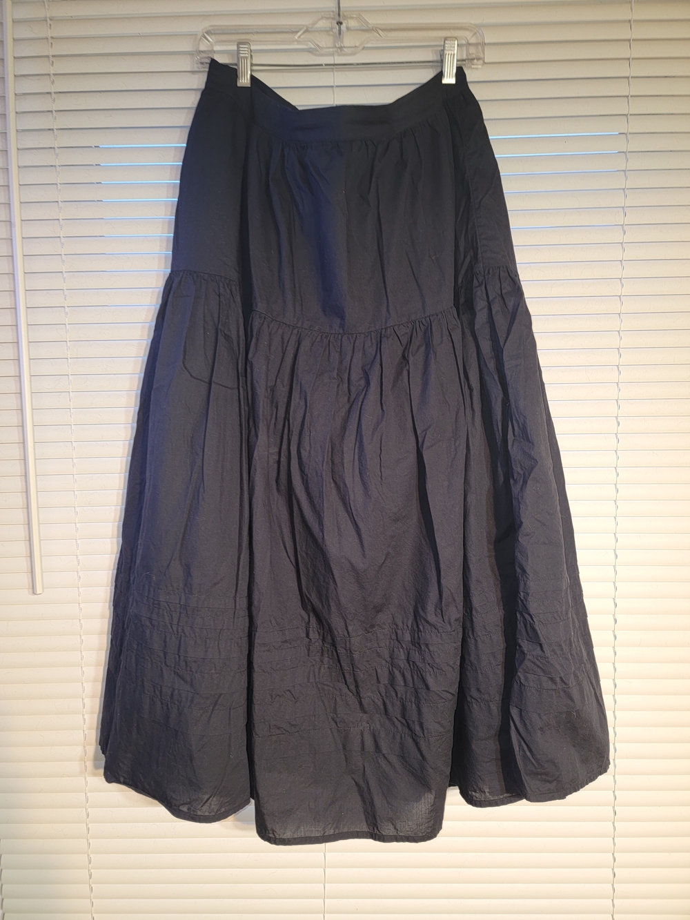 Levi's Becca Black Tiered Maxi Skirt